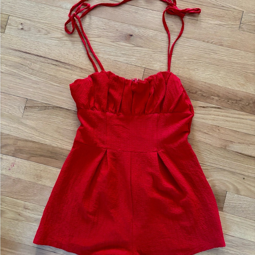 SHEIN Red Romper